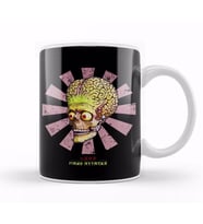 Mars Attacks Retro Japanese Kupa Bardak Porselen