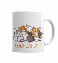 Crazy Cat Lady Kedi Kupa Bardak Porselen