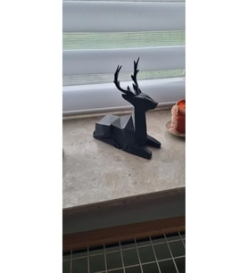19 CM SİYAH GEYİK BİBLO, Geyik Figürlü Modern Dekoratif Biblo, Pinterest Biblo