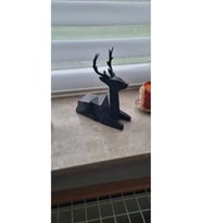 19 CM SİYAH GEYİK BİBLO, Geyik Figürlü Modern Dekoratif Biblo, Pinterest Biblo