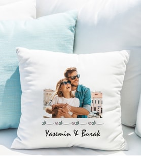 Fotoğraflı İsim Baskılı Yastık