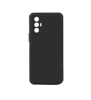 Kvy Tecno Spark 8 Pro Biye Silikon Kılıf (Siyah)