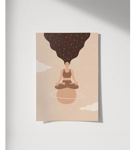 Çerçevesiz Poster Kozmik Denge