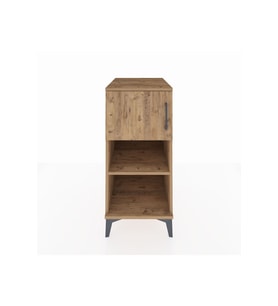 Kronos Komodin 2 Raflı Tek Kapaklı 44x59x96 Çam-Çam