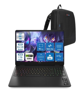 HP Omen W16-AM0017NT Intel Core 7 240H 64GB Ddr5 1tb SSD Freedos RTX5060 8gb Gddr7 16 Inc Wuxga (1920 x 1200) IPS 165HZ 3ms 400NITS %100 Srgb Gaming Laptop WBQ1Z0EAF38 + Zetta Çanta