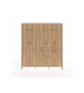 Hyperion Gardrop 10 Raflı 2 Çekmeceli 3 Askılı 220x44x243 Aytaşı-Çam/Çam