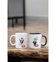 Erkek Arkadaşa Doğum Günü Hediyesi Kişiye Özel Karikatürlü Kupa Bardak