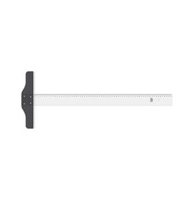 HATAS 01020 TEKNİKER MİKA T CETVELİ 65 cm AKRİLİK
