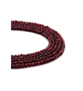 Garnet Taşı Küre Kristal Kesim Parlak 2mm Doğal Taş Dizi [AB+]