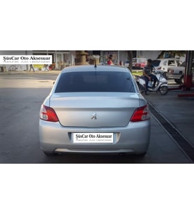 Peugeot 301 Bagaj Üstü Slim Spoiler Parlak Beyaz