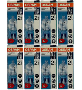 Osram Halopin Pro 50W (60W) 2800K (Sarı Işık) G9 Duylu Halojen Ampul (8 Adet)