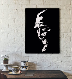 BK Home Atatürk Silüet Tasarımlı Kanvas Tablo-3