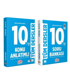 Editör Yayınları 10.Sınıf VİP Tüm Dersler Konu ve Soru Seti 2 Kitap
