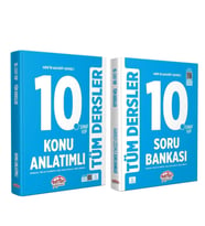 Editör Yayınları 10.Sınıf VİP Tüm Dersler Konu ve Soru Seti 2 Kitap