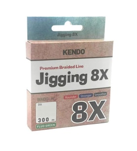 Kendo Jigging 8X Flash ( Fluo Green ) Örgü İp Olta Misinası 300mt 0.18 mm