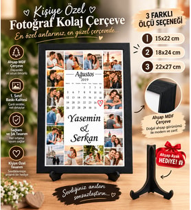 Anılarınızı Tek Bir Çerçevede Birleştirin! Kişiye Özel Fotoğraflı Anı Çerçevesi
