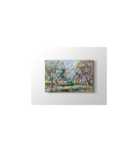 Pierre Auguste Renoir - Les Oliviers De Cagnes Tablo - 105963 - 70x70 Cm