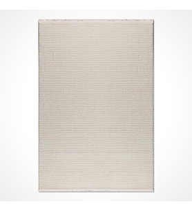 Makine Kaymaz Yıkanabilir Krem Dokulu Triko Salon Halısı Mutfak Halısı Koridor Halısı Yolluk CD04K