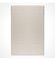 Makine Kaymaz Yıkanabilir Krem Dokulu Triko Salon Halısı Mutfak Halısı Koridor Halısı Yolluk CD04K