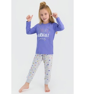 Roly Poly 2594 Kız Çocuk Pijama Takımı (İndigo)