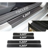207 Karbon Kapı Eşiği Kaplama Sticker Yapıştırma (4 Adet) zz166