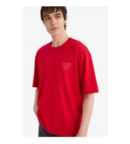 Defacto 26Y801003451 Kırmızı Erkek T-Shirt F8085AX/RD62