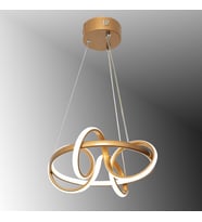 TT003-ESK TT Aydınlatma Sarmal Modeli Eskitme Boyalı Led Avize (Beyaz)