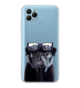 PrintiFy General Mobile  GM 21 ile Uyumlu 1mm Slim Fit Köpek 3 050f Baskılı Şeffaf  Kılıf