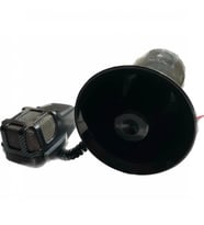 Carub 3 Sesli Megafonlu Mikrofonlu Siren Karbon 12V 40W