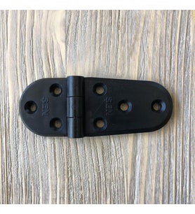 Plastik Oval Menteşe 9cm - 2 Adet Siyah (Çok Renkli)