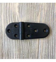 Plastik Oval Menteşe 9cm - 2 Adet Siyah (Çok Renkli)