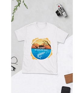 Dünya Hayvanları Koruma Günü Tasarımlı T-shirt