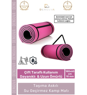 #KampMatı Taşıma Askılı Dayanıklı Uzun Ömürlü Konfor Serisi Kaymaz Pilates Yoga 10mm Kamp Matı