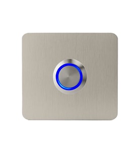 LOCKWAY Z402M Paslanmaz 304 Kare Zil butonu 60x60mm Mavi Led