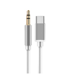 Lexroo JH-030 Type-C to 3.5mm Aux Çevirici Ses Adaptörü - Beyaz