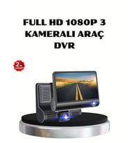 Full HD Araç Kamerası 3’lü 4.0” Ekranlı ve HDR Gece Görüşlü