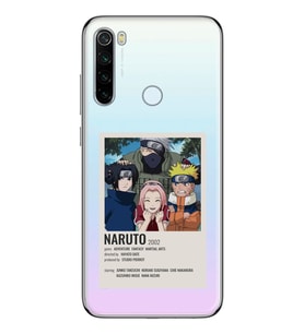 Redmi Note 8 Uyumlu Naruto Anime Desenli Şeffaf Telefon Kılıfı