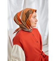 %100 Twill İpek Eşarp S543