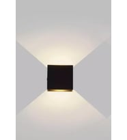 MYLIGHTS RETRO RUSTIK VINTAGE CIFT YONLU LED APLIK METAL GOVDE GUN ISIGI G9 LED DAHILDIR (Siyah)