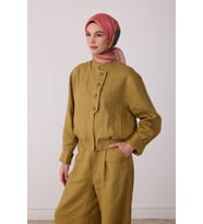 Geometrik Desen %100 Twill İpek Eşarp BE23