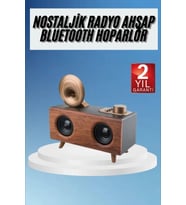 Gramafon Radyo Bluetooth Hoparlör Nostaljik Radyo Fm Radyo