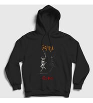 Presmono Unisex Siyah Clone Gojira Kapüşonlu Sweatshirt 52799tt