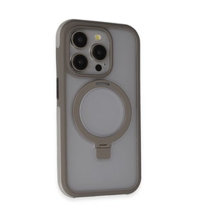 Joko Apple İphone 15 Pro Max Zorda Airbag Magsafe Standlı Kapak - Titan Gri
