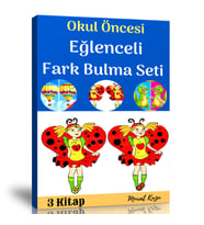 Okul Öncesi Eğlenceli Fark Bulma Kitap Seti (3 Fasikül Kitap)