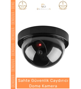 #CaydırıcıKamera Hareket Sensörlü Kırmızı LED Işıklı Gece Görüşlü Güvenlik Caydırıcı Dome Kamera