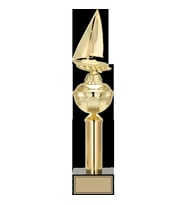 ODAK KUPA - Figürlü Kupalar - Yelken Figürlü Kupalar FG-047 B - 44 cm