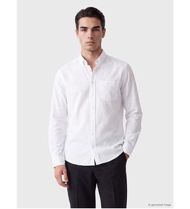 LCWAIKIKI Classic Beyaz Regular Fit Erkek Gömlek