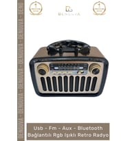 #Radyo Everton RT553 Bluetooth Nostalji USB FM Radyo Şarjlı Güçlü Mp3 Player Müzik Kutusu