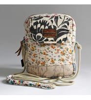 Cappadocia Vintage 2009 Nysa Kadın Çiçek Desenli Omuz Çantası - Bohem Tarz Mini El ve Telefon Çantası