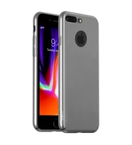 Buff iPhone 8 Plus ile Uyumlu Slim Fit Kılıf Silver (Gümüş)